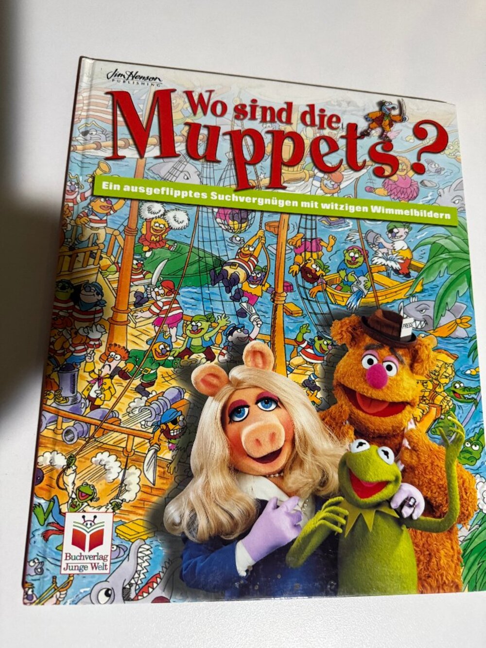 Wo Sind Die Muppets German Look & Find Hardcover 1997 Jim Henson